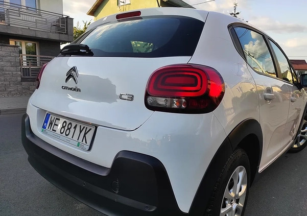 Citroen C3 cena 49900 przebieg: 80000, rok produkcji 2020 z Lipno małe 667